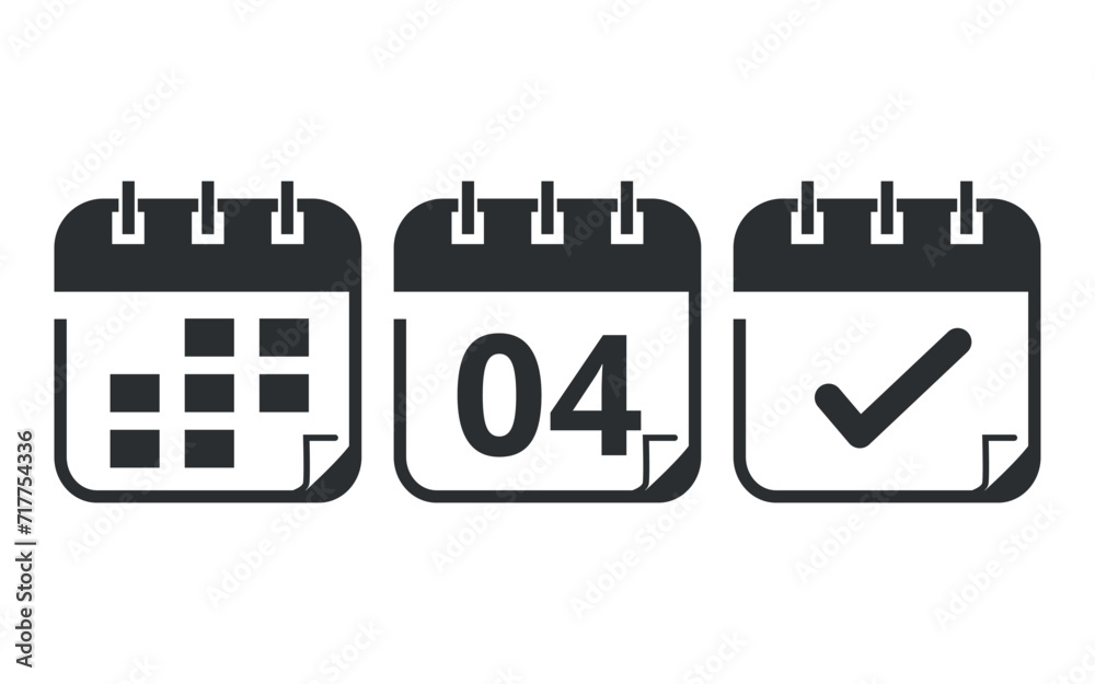 Hollow calendar flat icons isolated on transparent background. Calendar vector illustration with specific day, day 04 for websites, blogs and graphic resources. Hollow calendar flat icons isolated on transparent background. Calendar vector illustration with specific day, day 04 for websites, blogs and graphic resources.