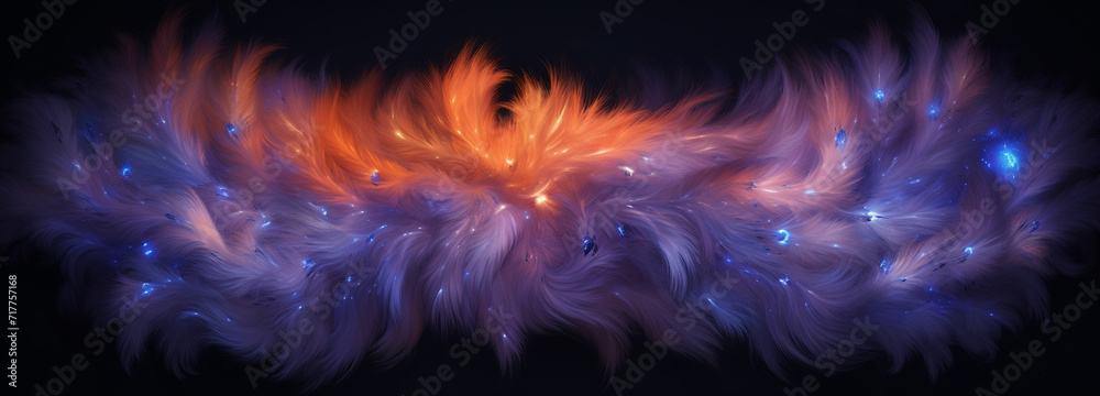fur with the colors and patterns of a galactic nebula fur with the colors and patterns of a galactic nebula