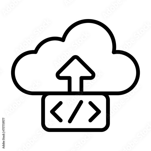 Cloud Deployment Vector Icon