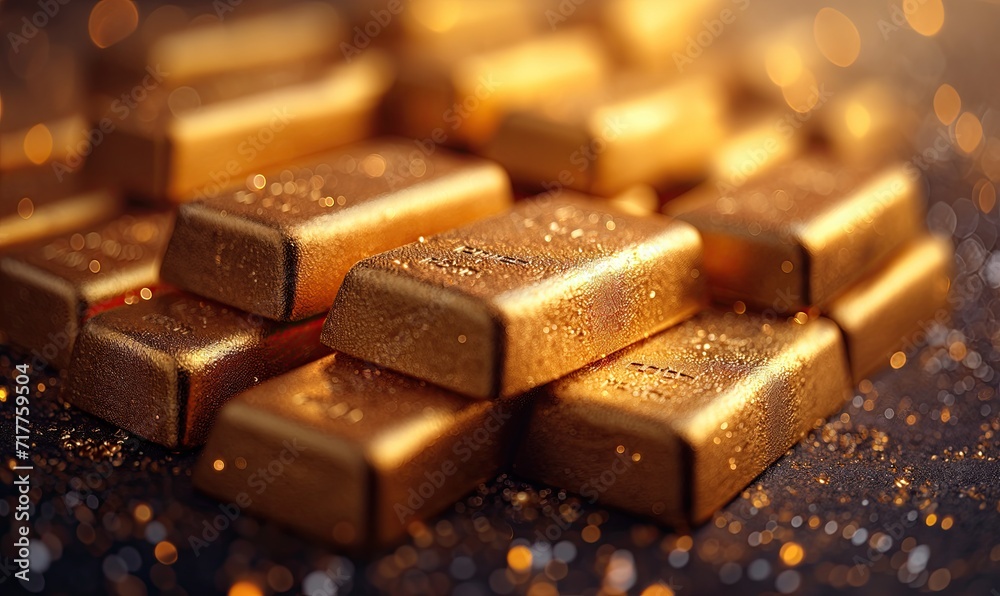 Abstract gold bars as a textural background. Abstract gold bars as a textural background.