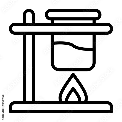Bunsen Burner Vector Icon