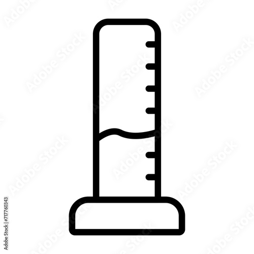 Graduated Cylinder Vector Icon photo