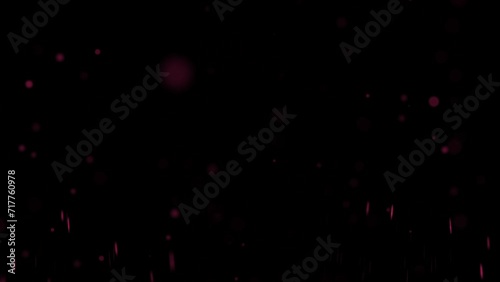 WELCOME sparkling flakes of fire and glitter flying particle text animation video with a transparent background.