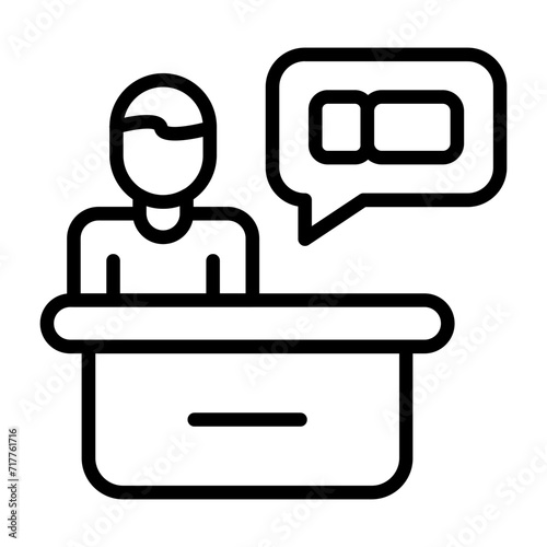 Support Ticket Vector Icon
