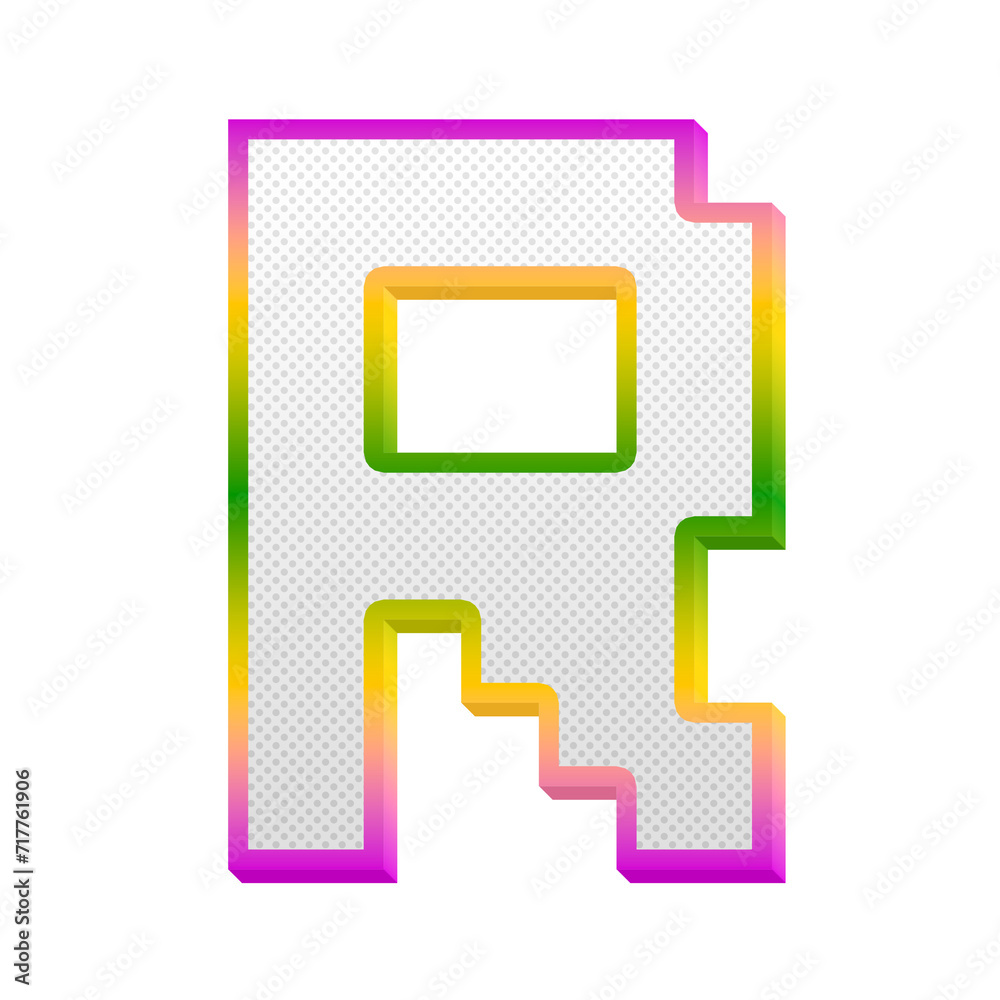Gaming pop alphabet letters from A to Z, isolated on transparent background, uppercase. This is a part of a set which also includes numbers and symbols Gaming pop alphabet letters from A to Z, isolated on transparent background, uppercase. This is a part of a set which also includes numbers and symbols