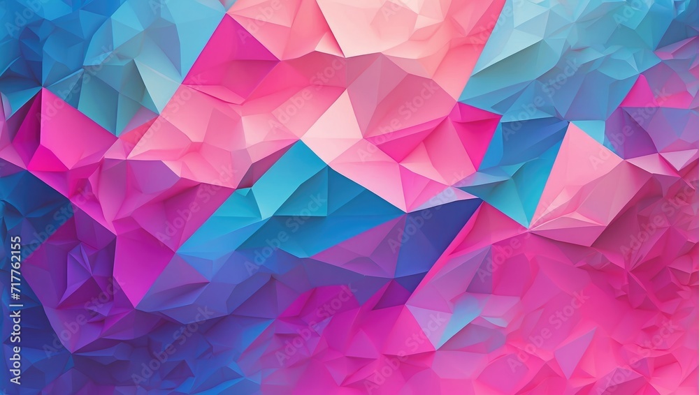 abstract background with triangles pink to blue 3d gradient 2024 Generative Ai abstract background with triangles pink to blue 3d gradient 2024 Generative Ai