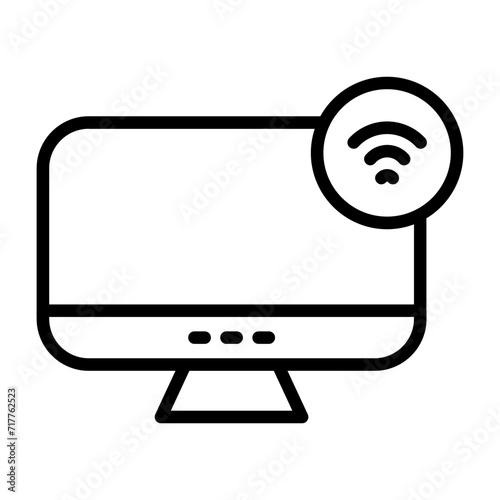 Smart Display Vector Icon photo