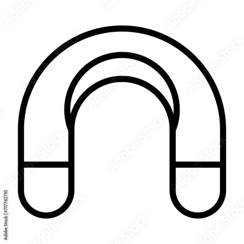 Inflatable pillow Vector Icon