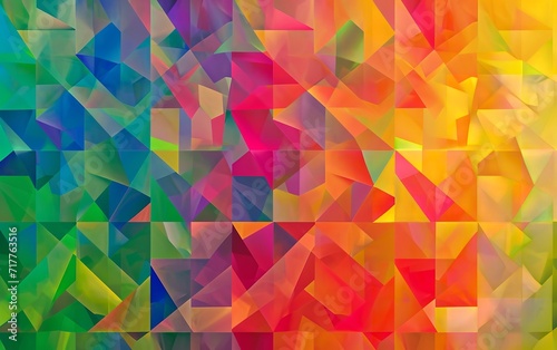 Colorful Geometrical Background of an Abstract Universe