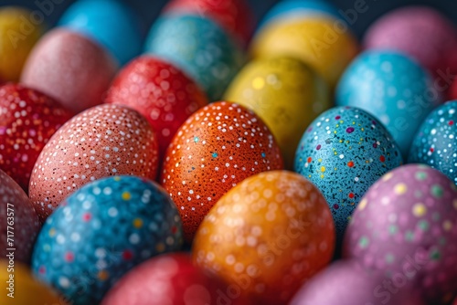 Colorful Eggs in a Rainbow of Colors: A Celebration of Spring and Easter Generative AI