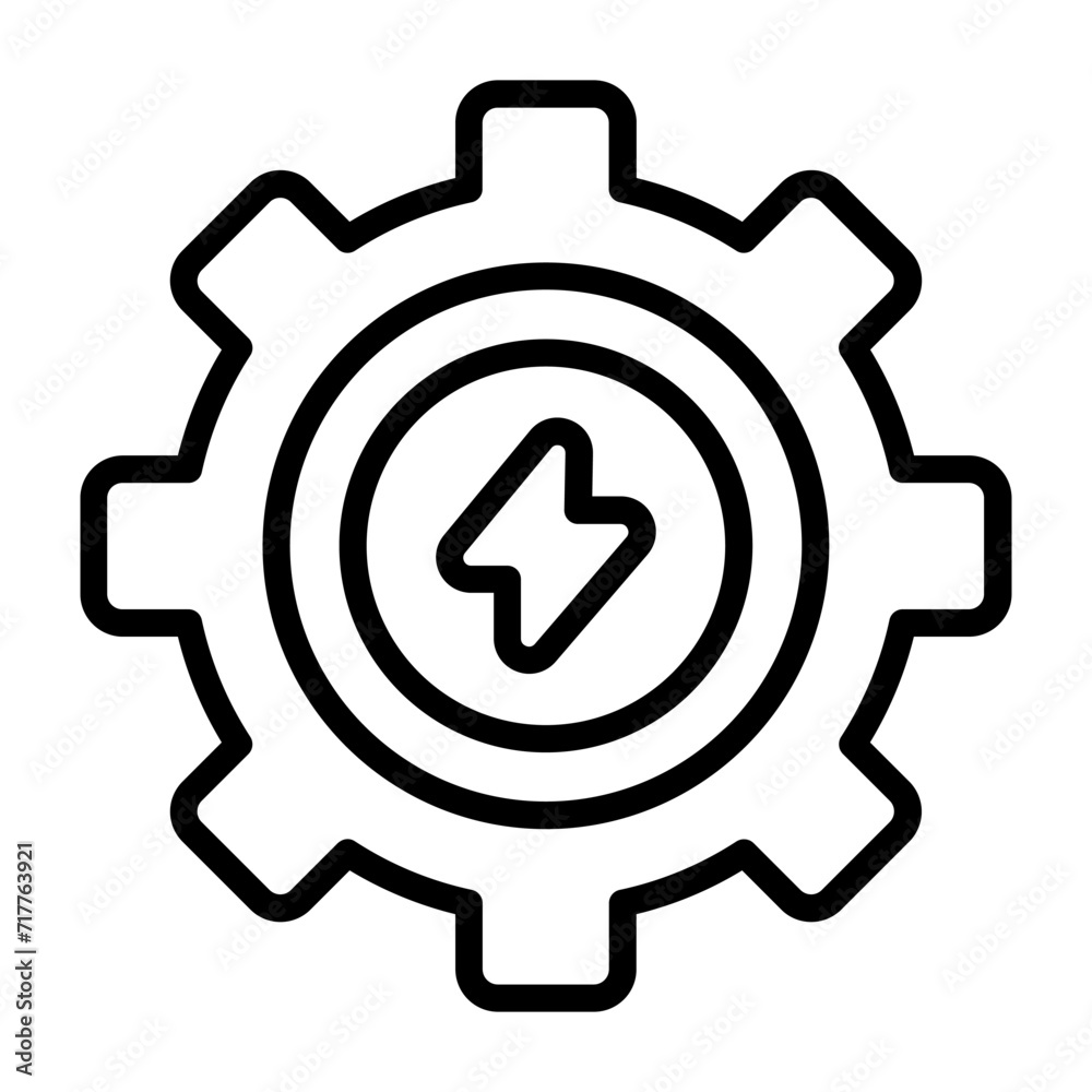 Data Center Power Manageme Vector Icon Data Center Power Manageme Vector Icon