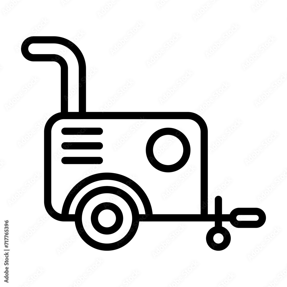 Portable air compressor Vector Icon Portable air compressor Vector Icon