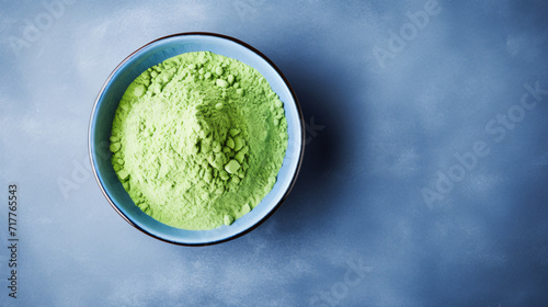 Matcha blue tea powder