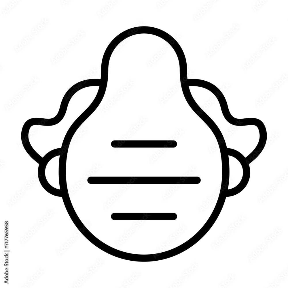 Fototapeta premium Dust mask Vector Icon