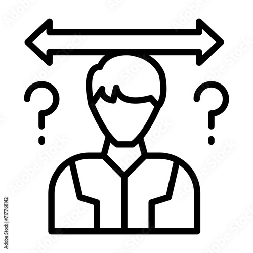 Uncertainty Vector Icon