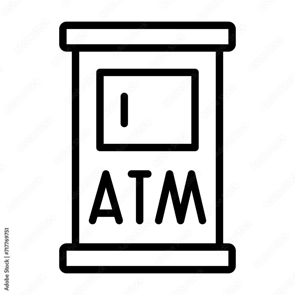 Atm Machine Vector Icon