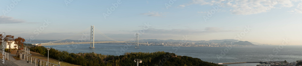 「明石海峡大橋」 from 淡路SA（上り） 兵庫県淡路市