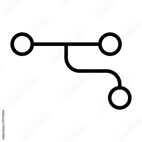 Divergence Vector Icon