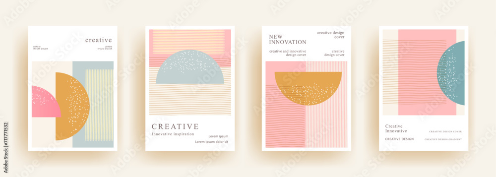 artistic poster template vector illustration