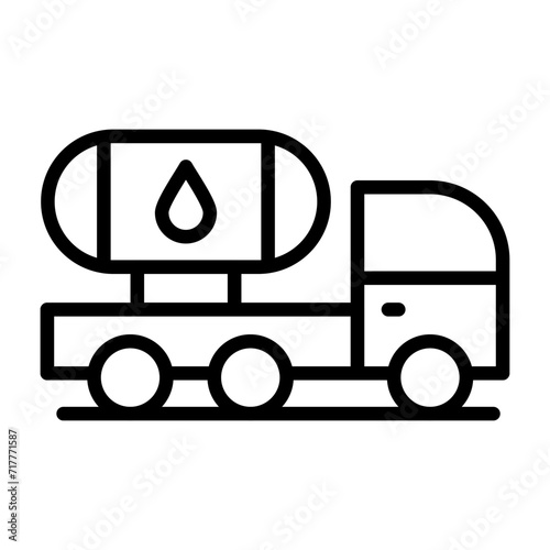 Tanker Vector Icon