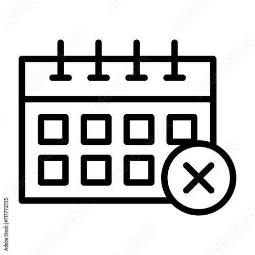 Canceled Vector Icon