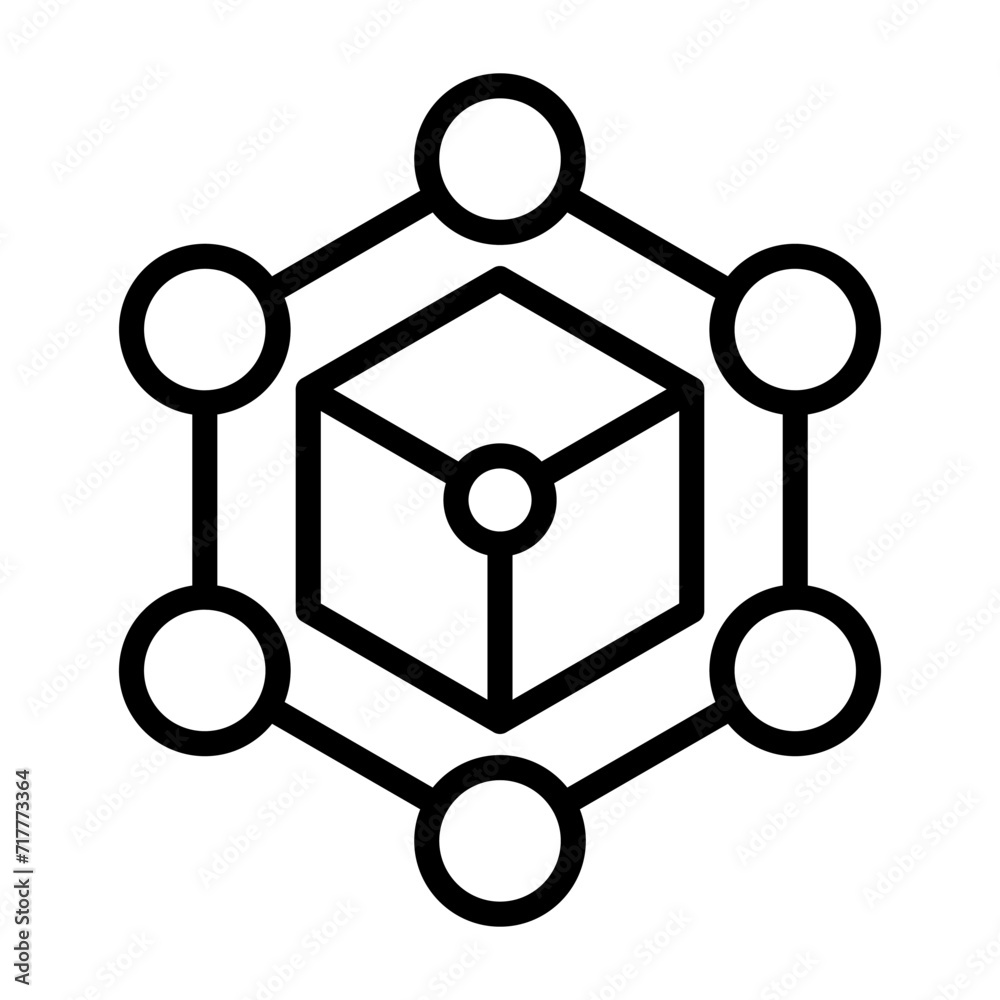 Blockchain Vector Icon Blockchain Vector Icon