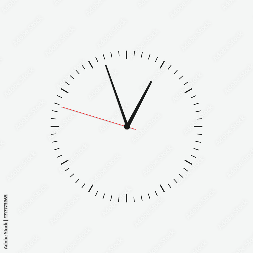 Wall clock vector icon. Classic black and white circle wall clock flat style symbol. Simple icon for graphic, web, ui ux, mobile design Wall clock vector icon. Classic black and white circle wall clock flat style symbol. Simple icon for graphic, web, ui ux, mobile design