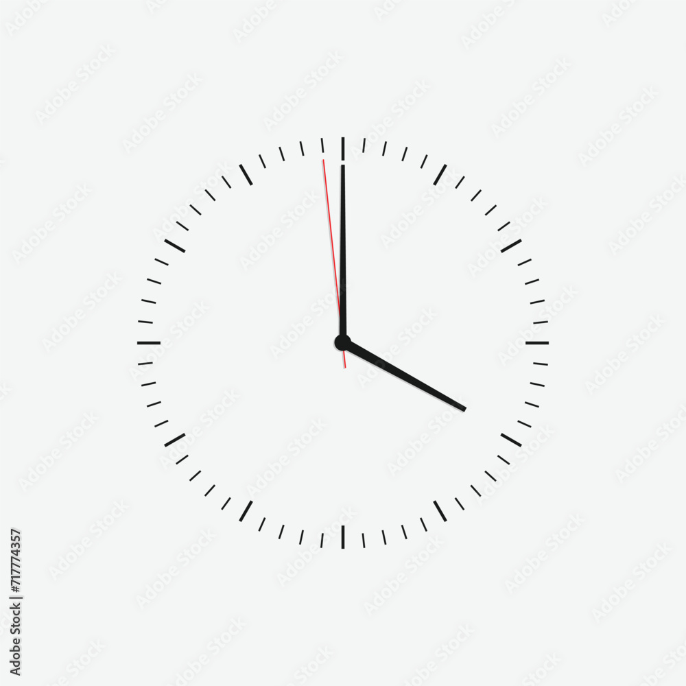 Wall clock vector icon. Classic black and white circle wall clock flat style symbol. Simple icon for graphic, web, ui ux, mobile design Wall clock vector icon. Classic black and white circle wall clock flat style symbol. Simple icon for graphic, web, ui ux, mobile design