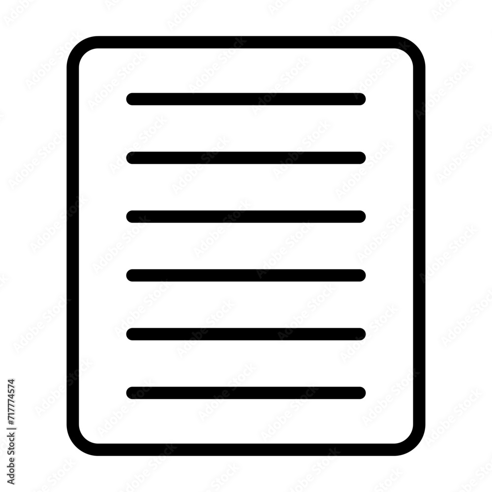 Document Align Justify Vector Icon Document Align Justify Vector Icon