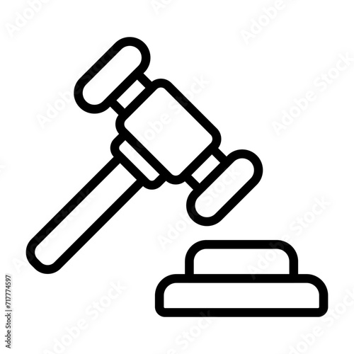 Gavel Vector Icon © Graphic Nehar