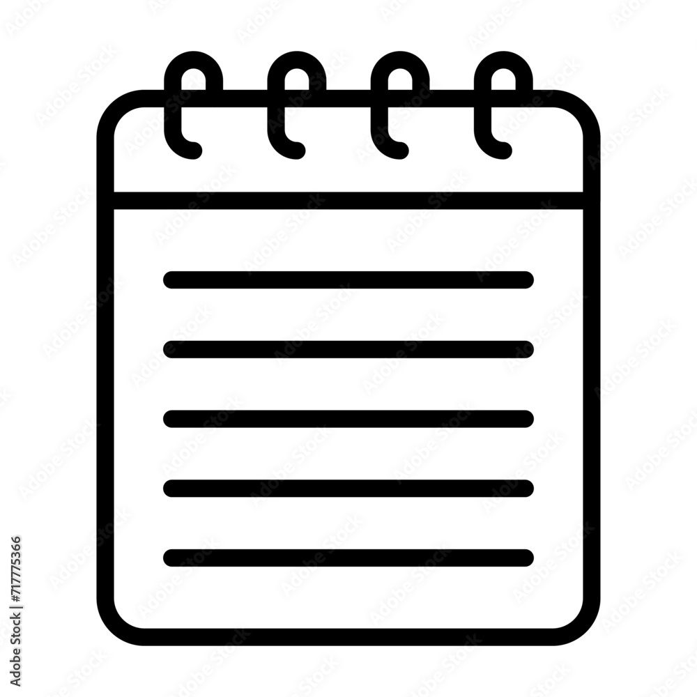 Notepad Vector Icon Notepad Vector Icon
