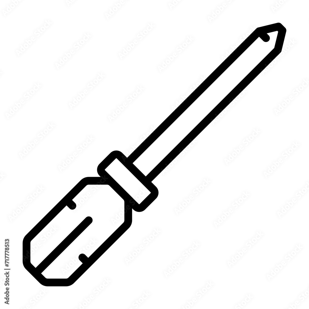 Screwdriver Vector Icon Screwdriver Vector Icon