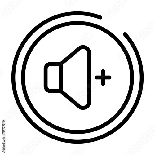 Volume Up Button Vector Icon