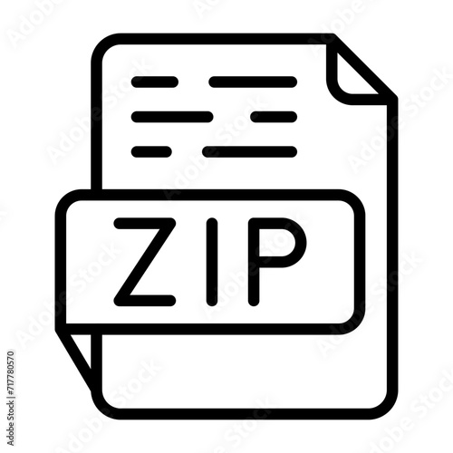 ZIP Vector Icon