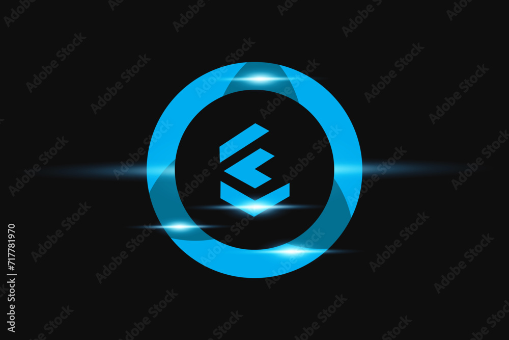 FL Blue logo Design. Vector logo design for business. FL Blue logo Design. Vector logo design for business.