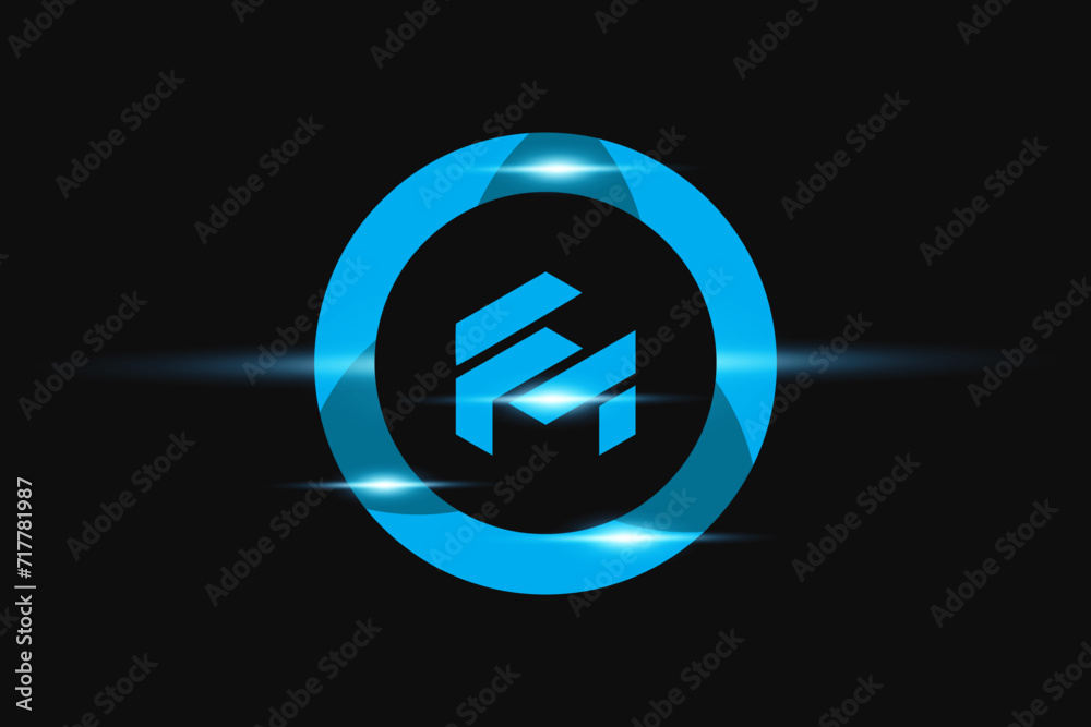 FM Blue logo Design. Vector logo design for business. FM Blue logo Design. Vector logo design for business.