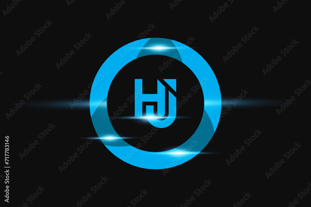 HJ Blue logo Design. Vector logo design for business. HJ Blue logo Design. Vector logo design for business.