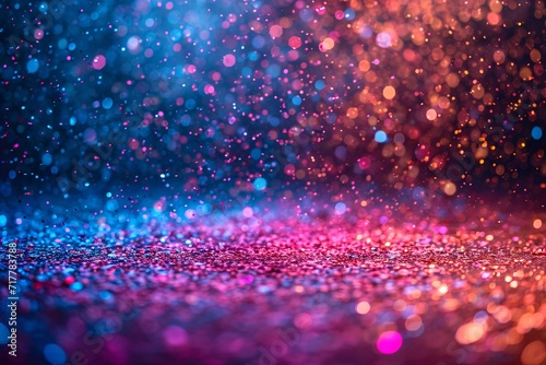 Colorful Confetti Blur  A Rainbow of Glittering Goodness for Your Monthly Celebration Generative AI