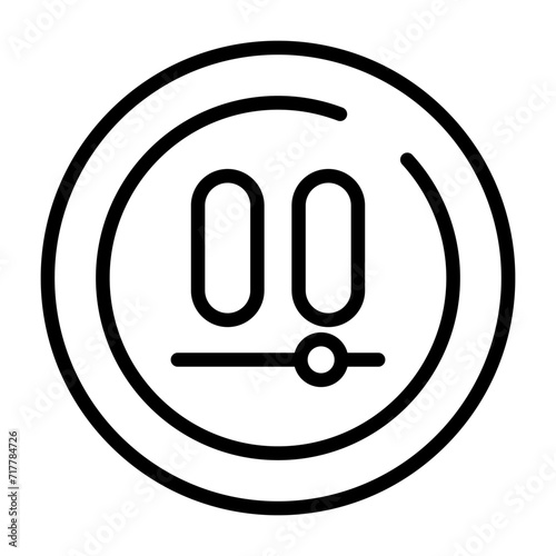 Video Pause Circle Vector Icon