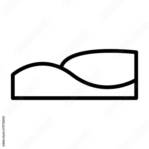 Sand dunes Vector Icon