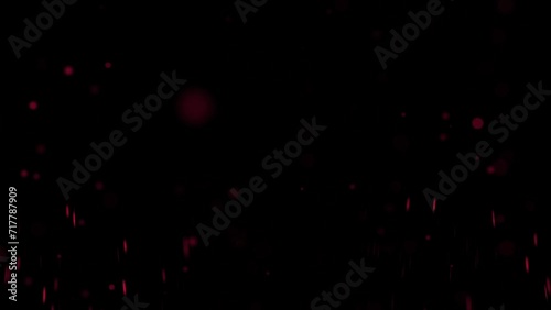 HAPPY BIRTHDAY sparkling flakes of fire and glitter flying particle text effects and animation video with a transparent background.