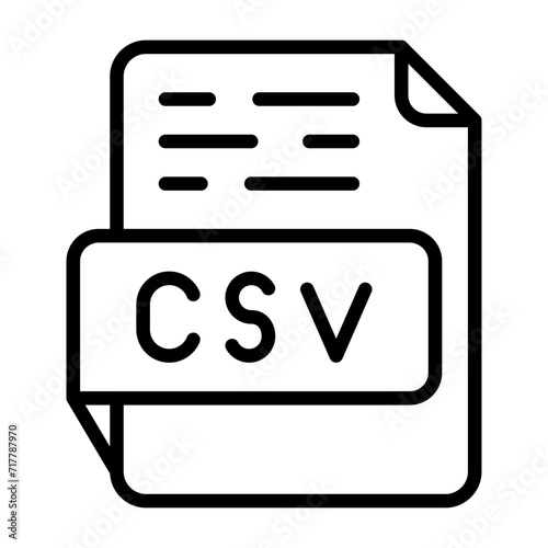 CSV Vector Icon