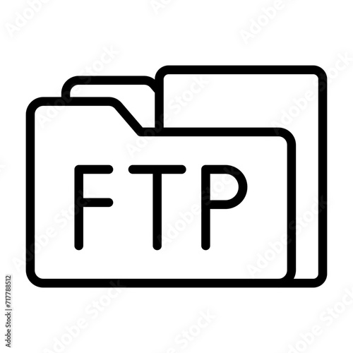 FTP Access Vector Icon