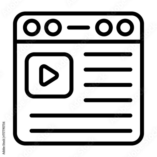 Video Vector Icon