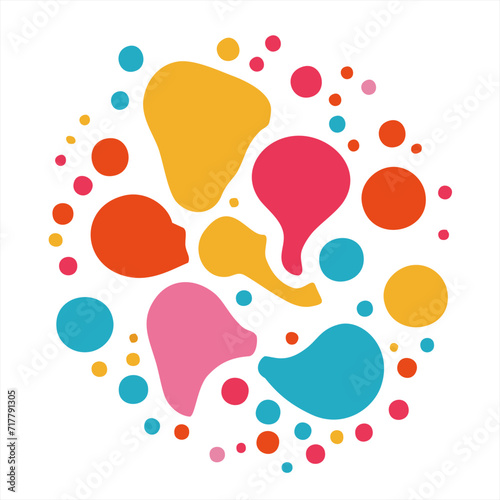 Color blots and drops