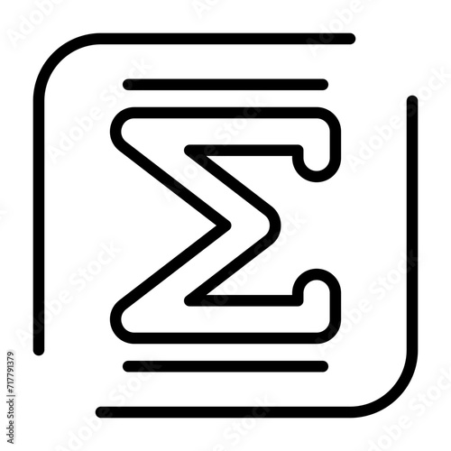 Summation Vector Icon