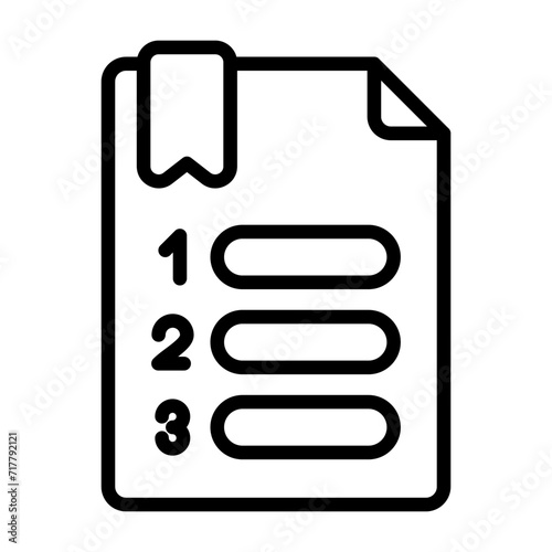 Numbered Vector Icon