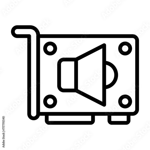 Sound Card Vector Icon