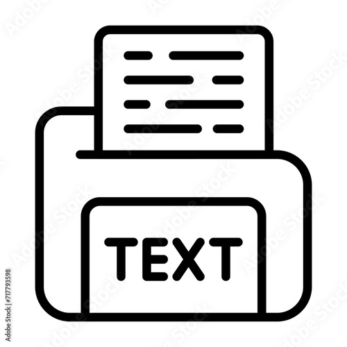 Text File Vector Icon