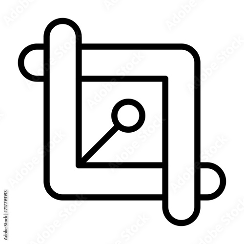 Crop Vector Icon